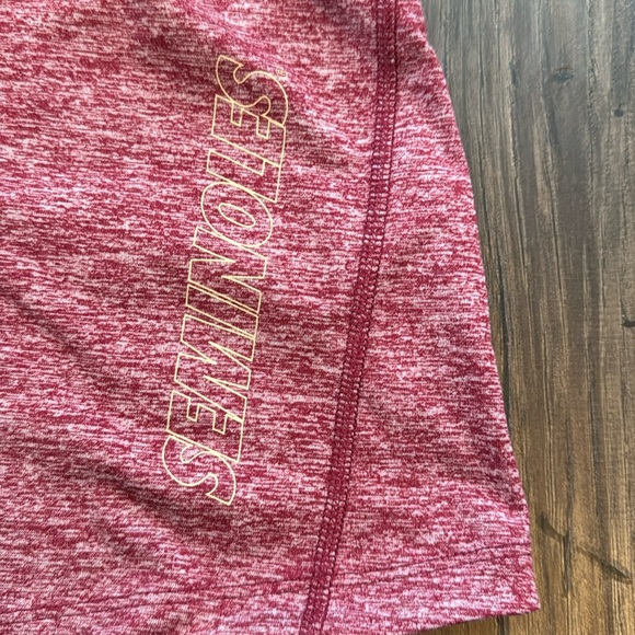 Nike Dri-fit Women’s Heathered Red FSU Quarter-Zip Top size M - Picture 4 of 4